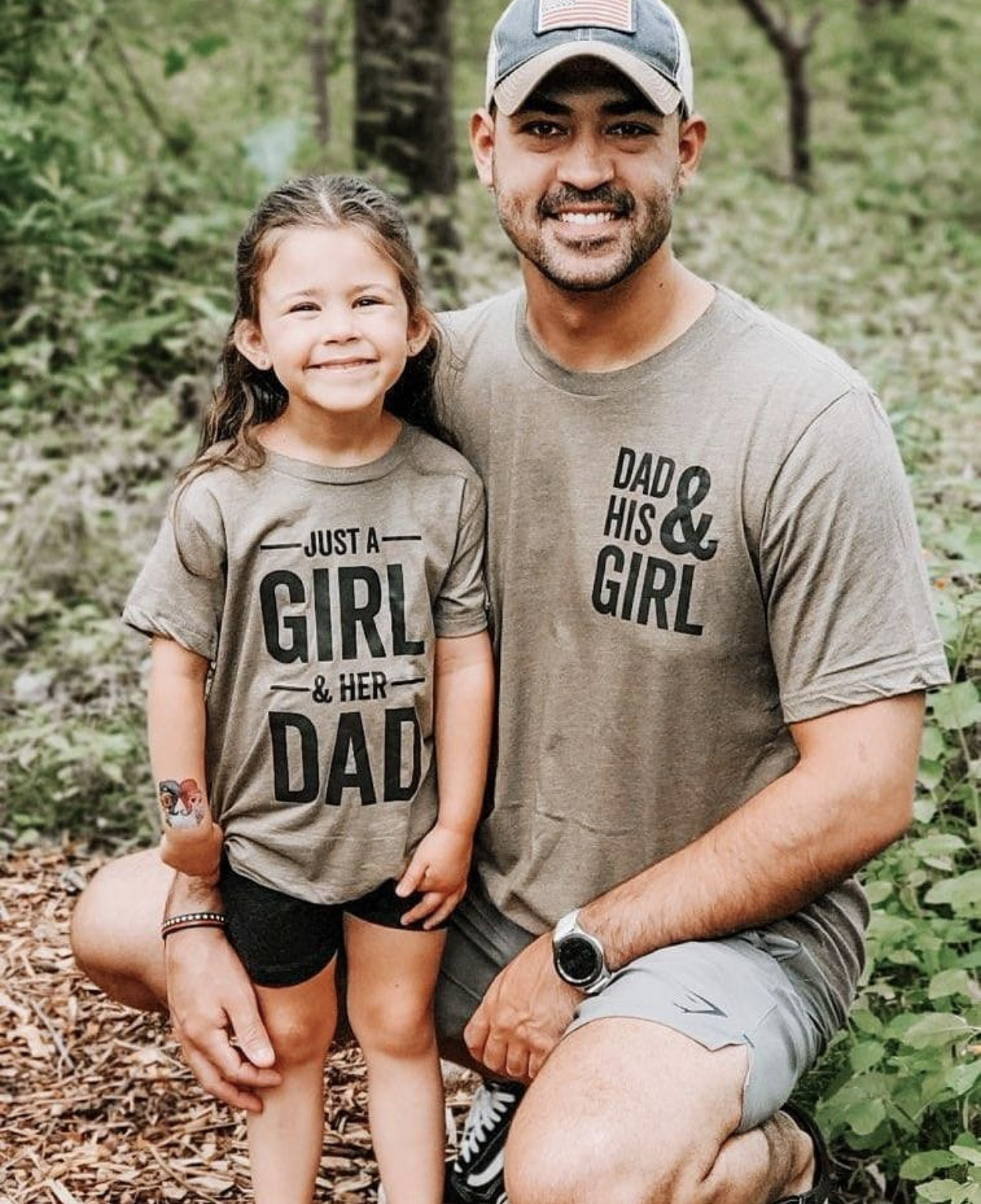 Father Daddy Daughter Dad Son Matching T shirts Big Little Cowboys