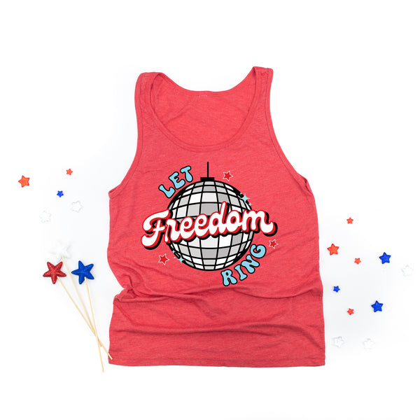 Let Freedom Ring - Disco Ball - Adult Unisex Jersey Tank