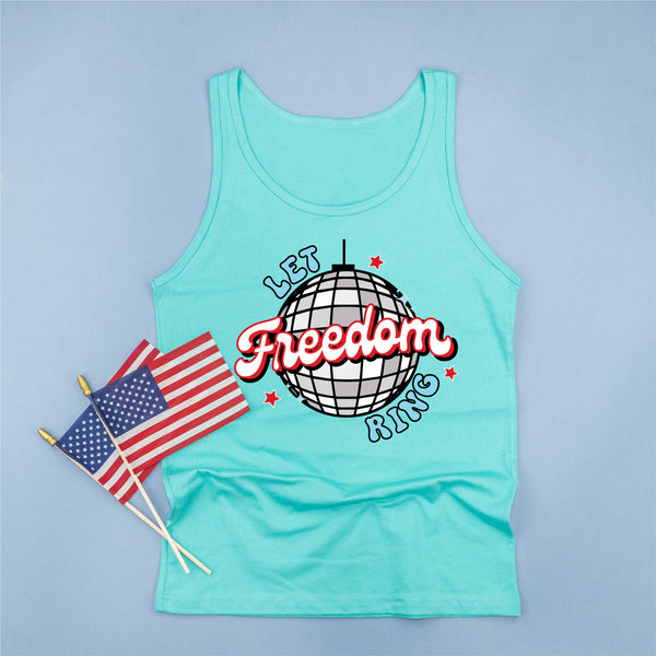 Let Freedom Ring - Disco Ball - Adult Unisex Jersey Tank