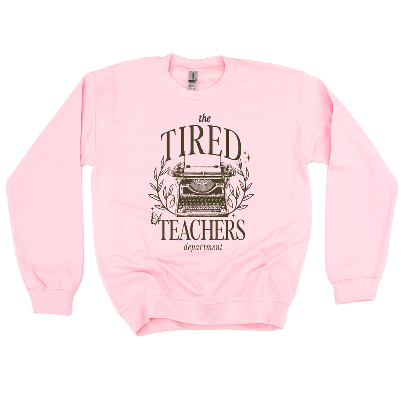 TEACHER - THE TIRED TEACHERS DEPARTMENT - Basic Fleece Crewneck