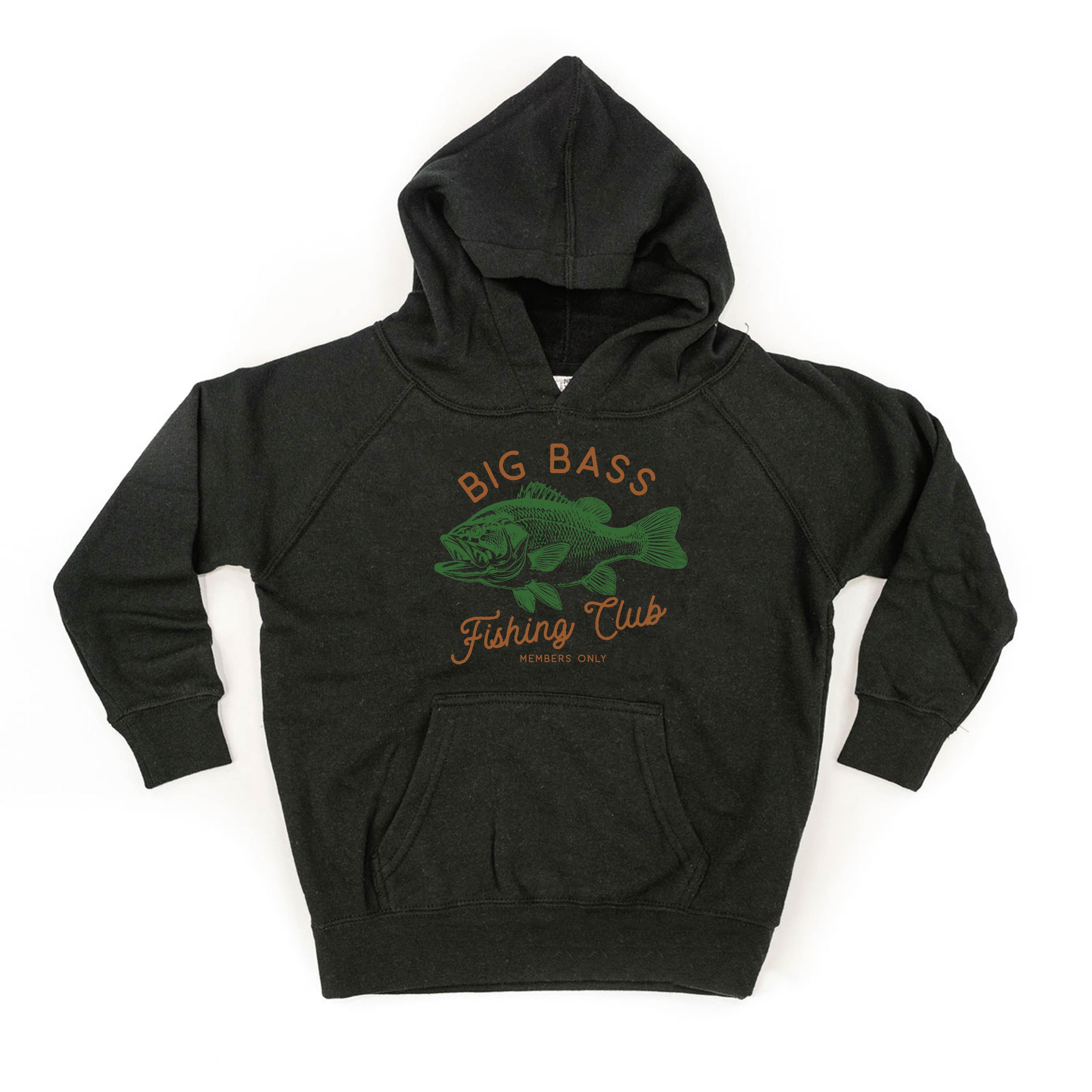 Big Bass Fishing Club - Child HOODIE – Little Mama Shirt Shop LLC