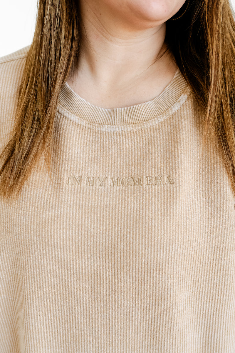 ✨ IN MY MOM ERA™ ✨ - (TTPD Version) - Corded Sweatshirt - Latte