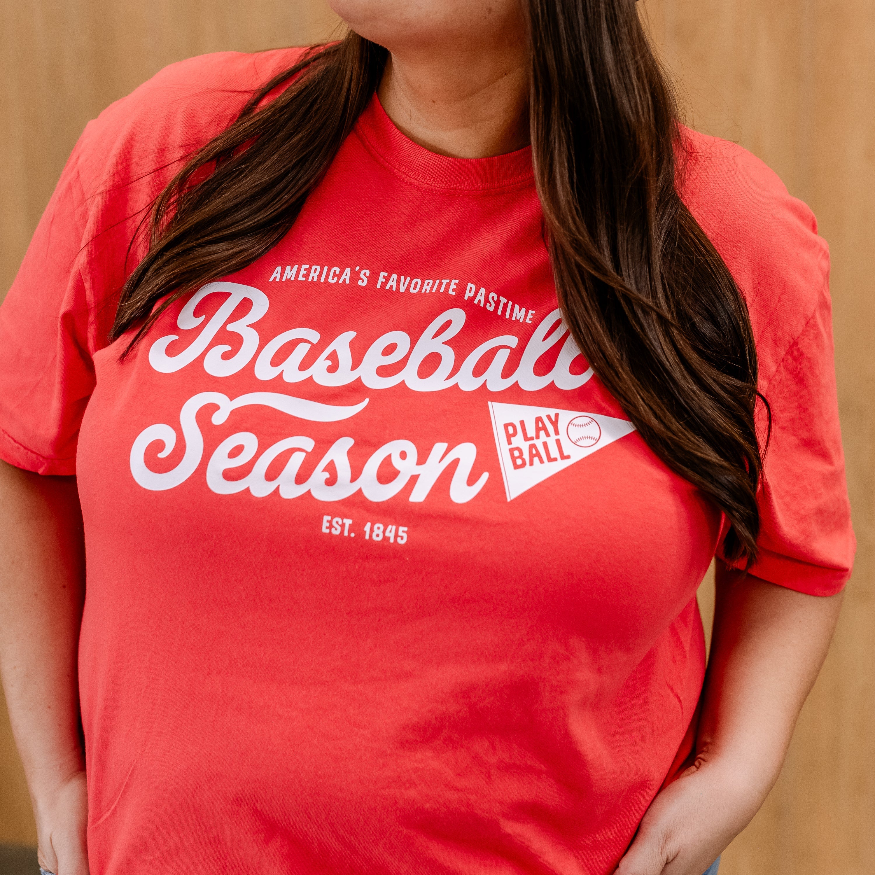 Baseball Season Est. 1845 - Custom Number - Comfort Colors Tee