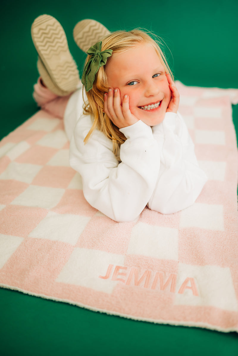 Toddler/Child Size Blanket - LMSS® Exclusive - Custom Embroidered Name