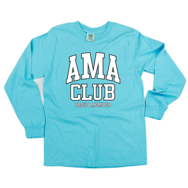 Varsity Style - AMA Club - Proud Member - LONG SLEEVE COMFORT COLORS TEE
