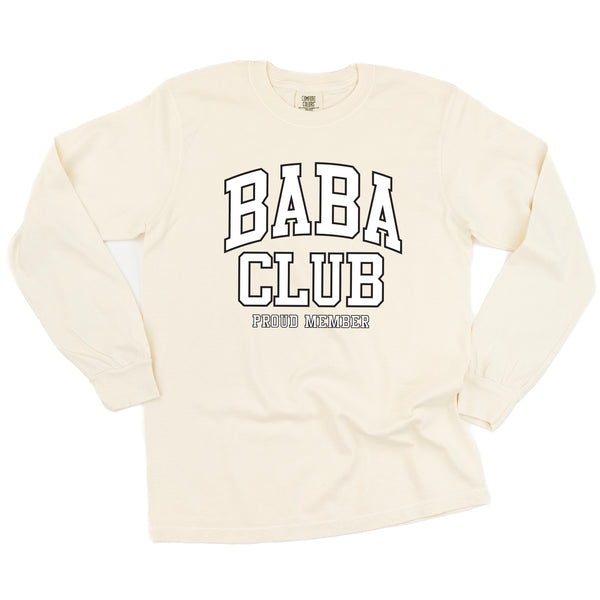 Varsity Style - BABA Club - Proud Member - LONG SLEEVE COMFORT COLORS TEE