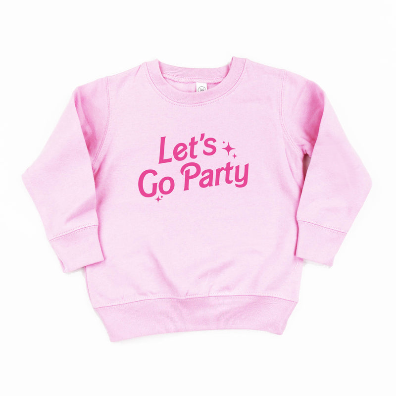 child_sweatshirt_let_s_go_party_barbie_little_mama_shirt_shop