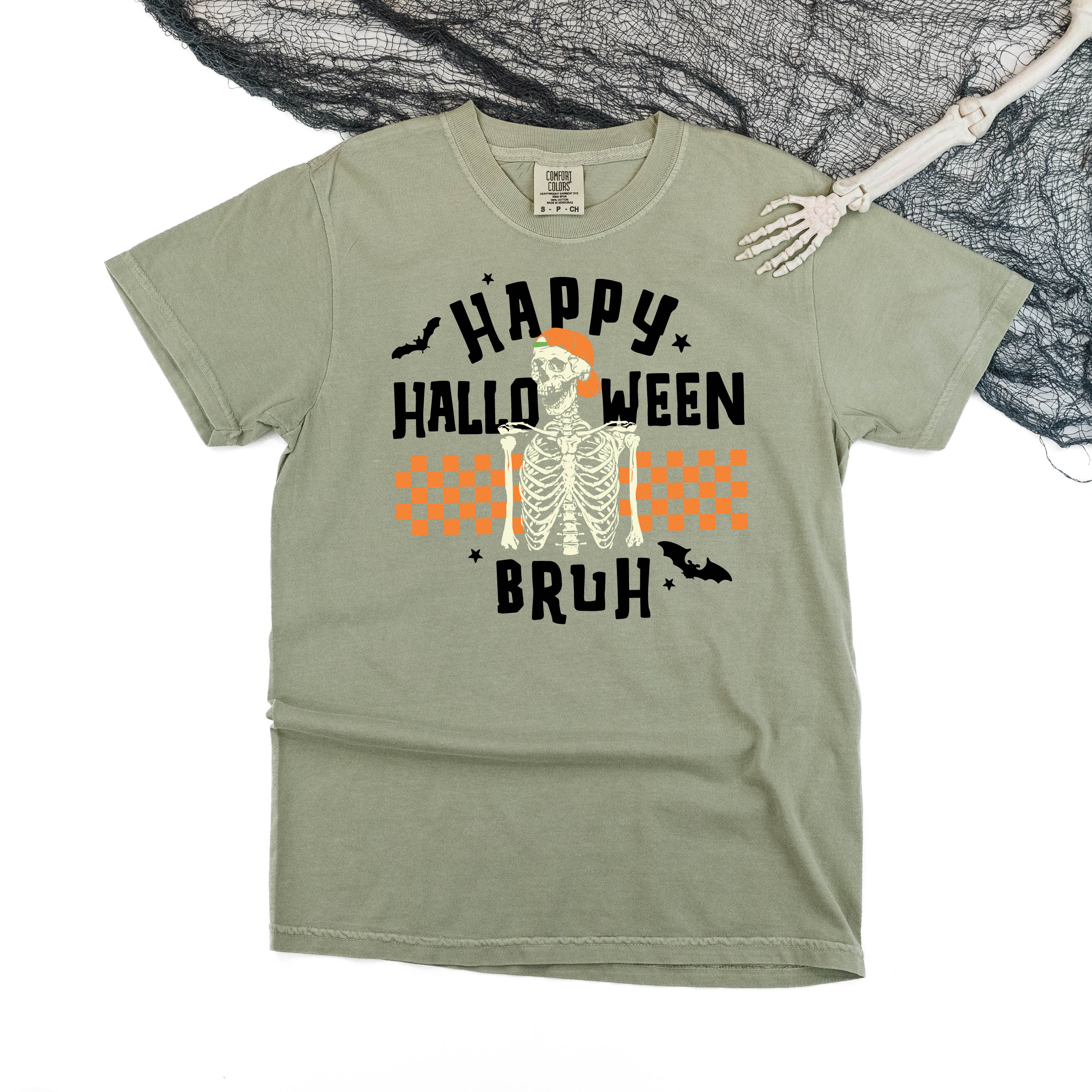 Baseball Skeleton Halloween T-Shirt Comfort Colors Dancing Pumpkin