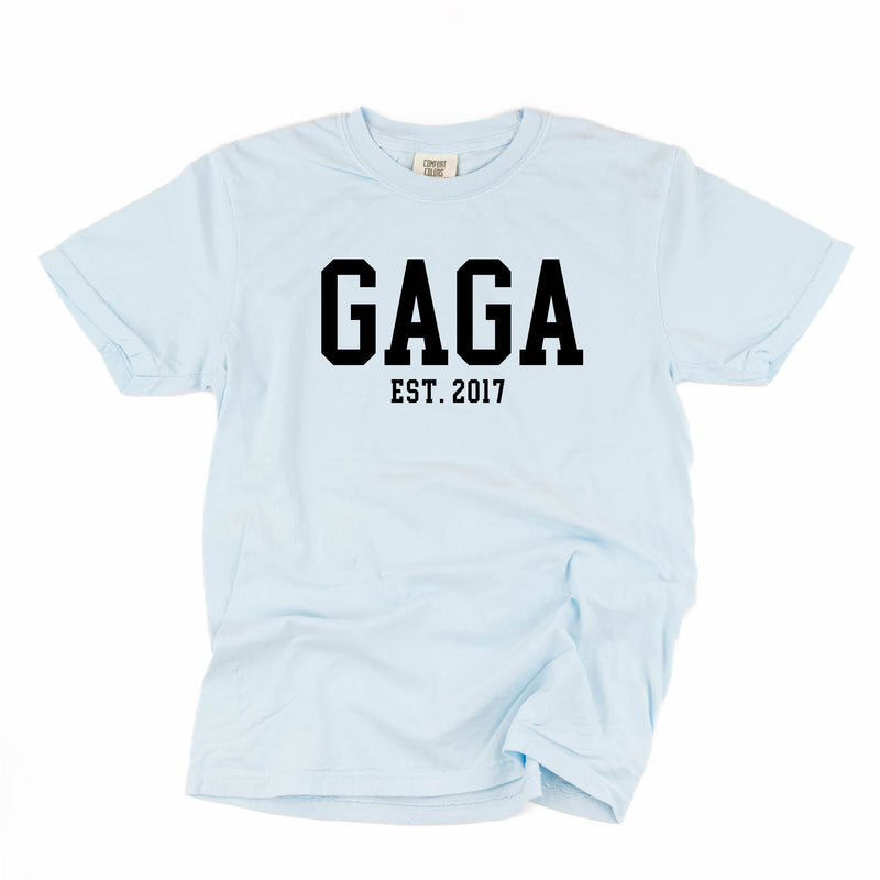 Gaga - EST. (Select Your Year) - SHORT SLEEVE COMFORT COLORS TEE