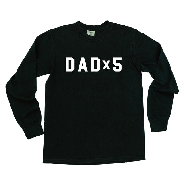DAD x (Child Number) - LONG SLEEVE COMFORT COLORS TEE