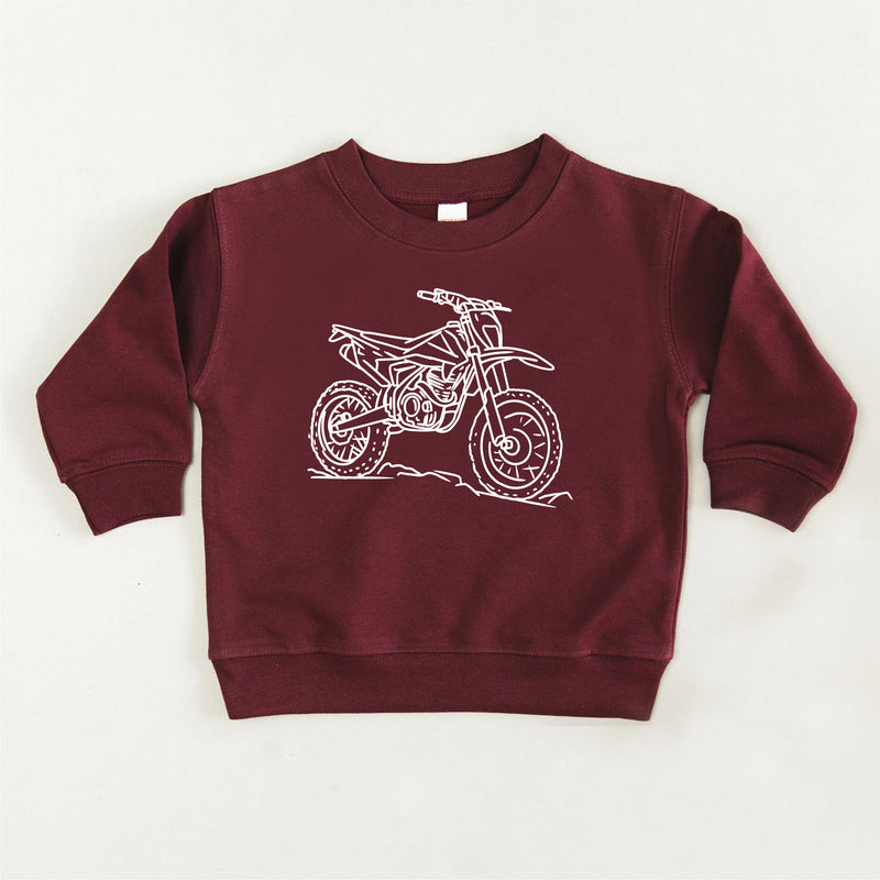DIRT BIKE - Minimalist Design - Child Sweater