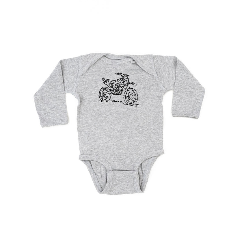DIRT BIKE - Minimalist Design - Long Sleeve Child Shirt