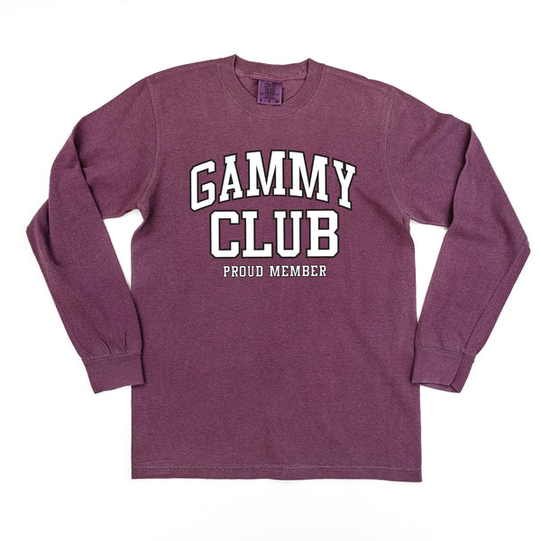 Varsity Style - GAMMY Club - Proud Member - LONG SLEEVE COMFORT COLORS TEE