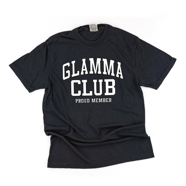 Varsity Style - GLAMMA Club - Proud Member - SHORT SLEEVE COMFORT COLORS TEE