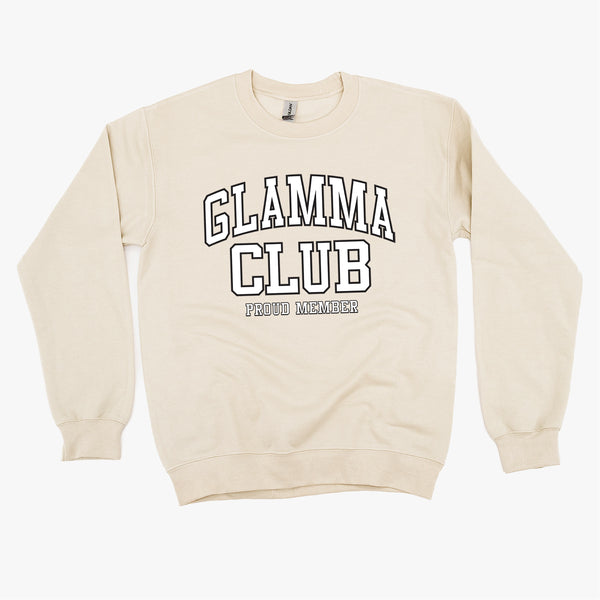 Varsity Style - GLAMMA Club - Proud Member - BASIC FLEECE CREWNECK