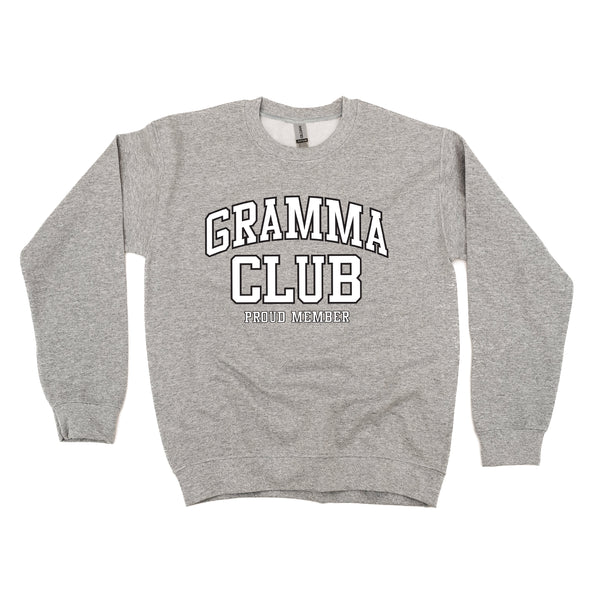 Varsity Style - GRAMMA Club - Proud Member - BASIC FLEECE CREWNECK