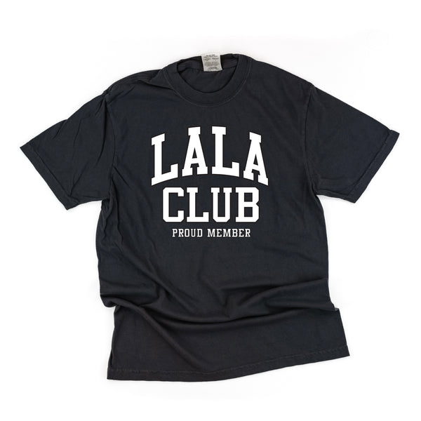 Varsity Style - LALA Club - Proud Member - SHORT SLEEVE COMFORT COLORS TEE