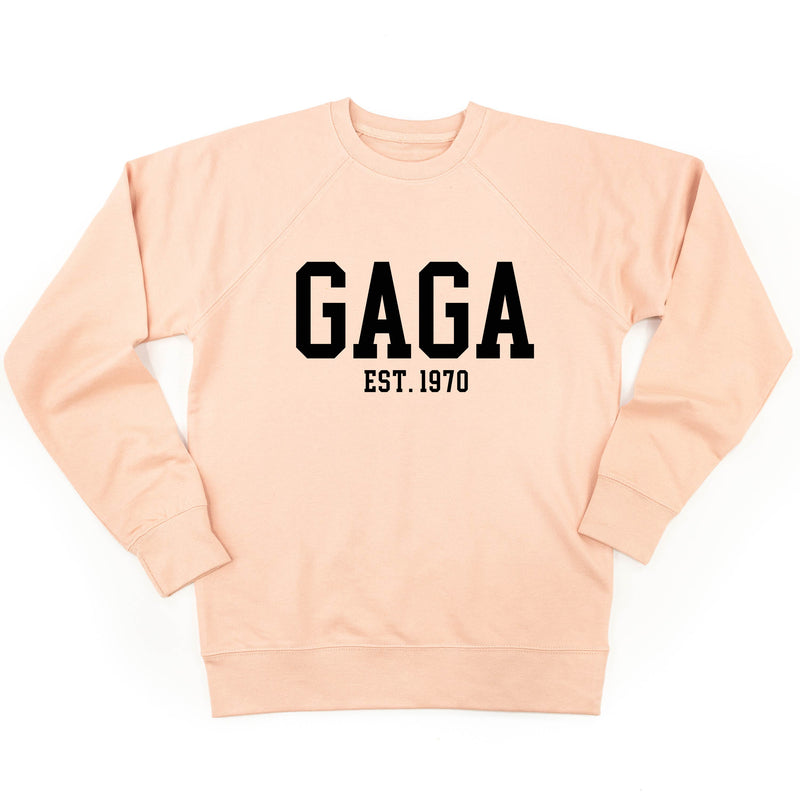 Gaga - EST. (Select Your Year) ﻿- Lightweight Pullover Sweater