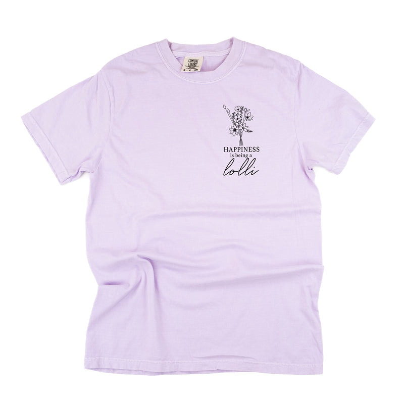 Bouquet Style - Happiness is Being a LOLLI - SHORT SLEEVE COMFORT COLORS TEE