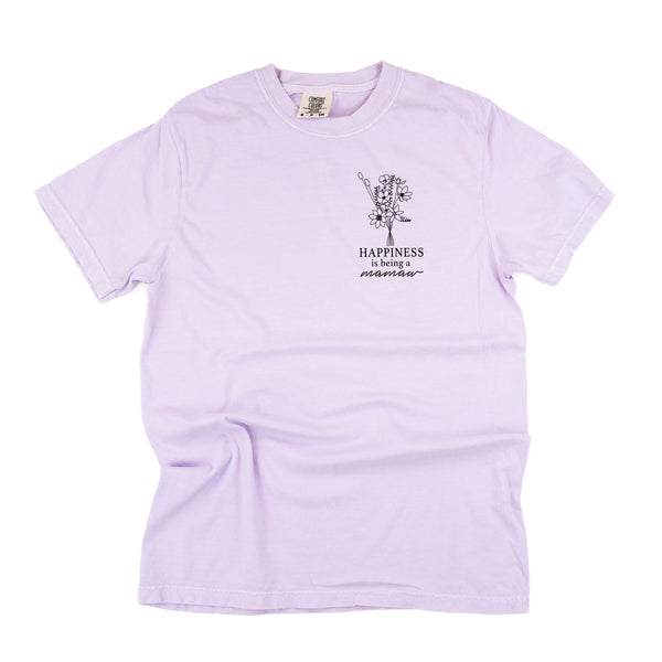 Bouquet Style - Happiness is Being a MAMAW - SHORT SLEEVE COMFORT COLORS TEE
