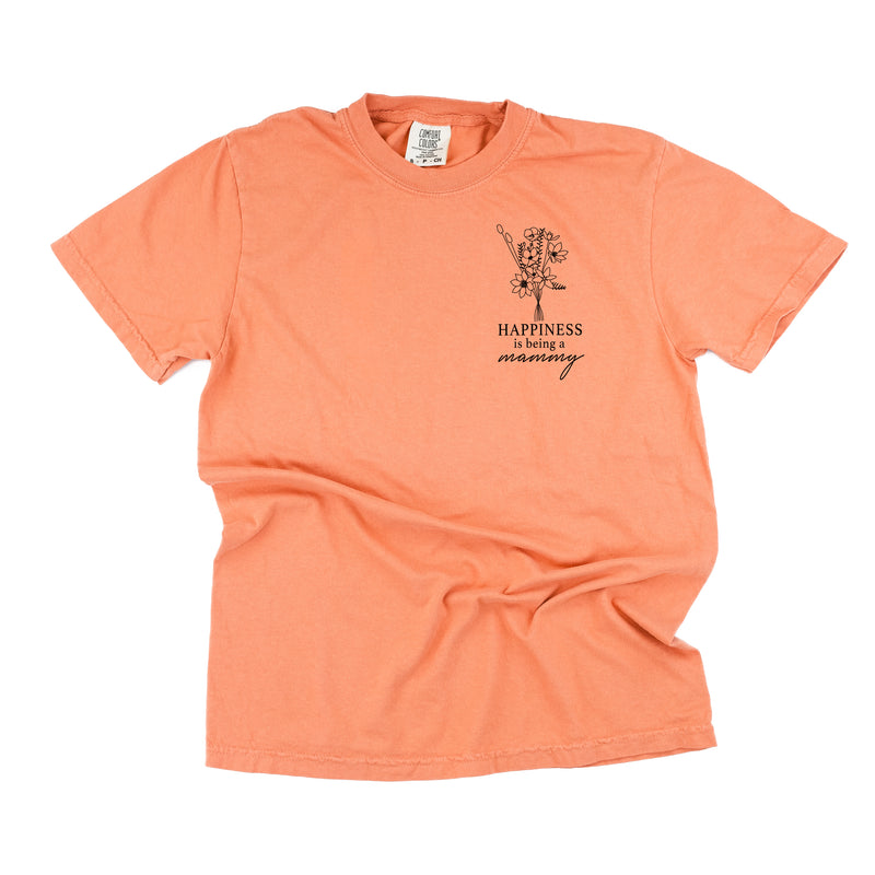 Bouquet Style - Happiness is Being a MAMMY - SHORT SLEEVE COMFORT COLORS TEE