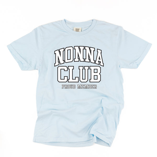 Varsity Style - NONNA Club - Proud Member - SHORT SLEEVE COMFORT COLORS TEE
