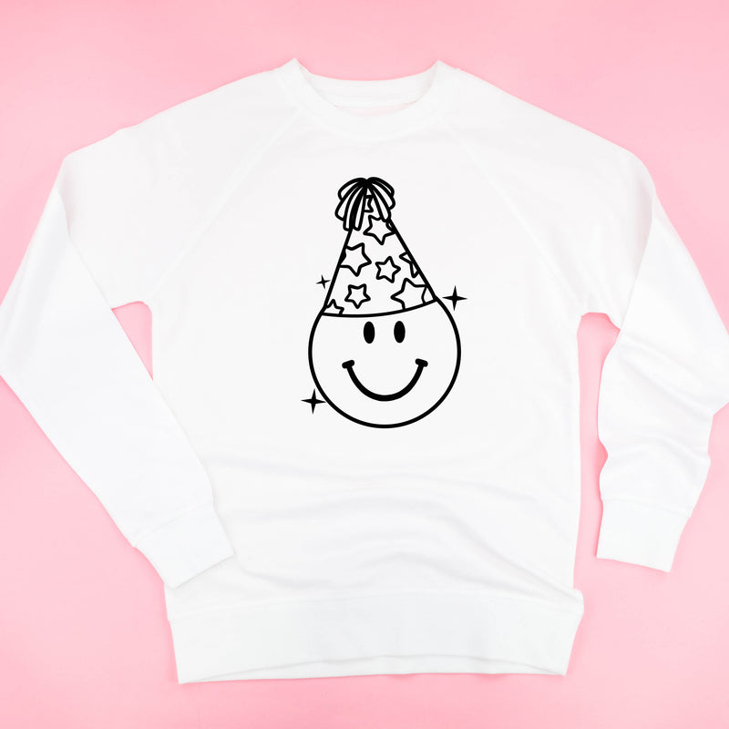 READY TO PARTY SMILEY - Lightweight Pullover Sweater