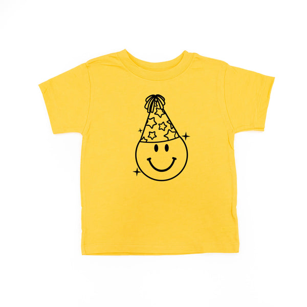 party_hat_smiley_child_short_sleeve_little_mama_shirt_shop