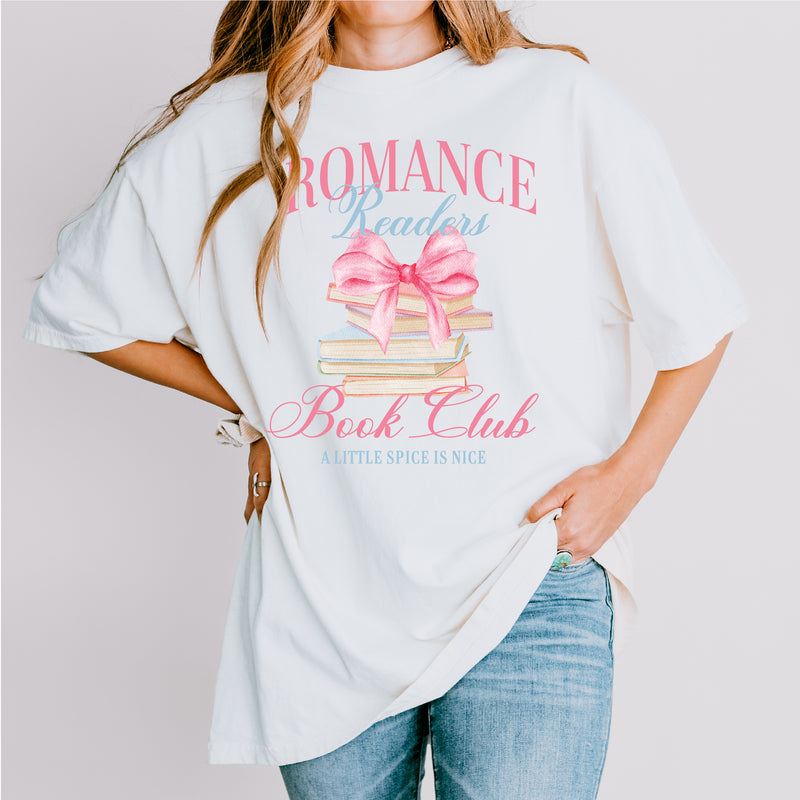 Romance Readers Book Club (Girl's Girl Version) - SHORT SLEEVE COMFORT COLORS TEE