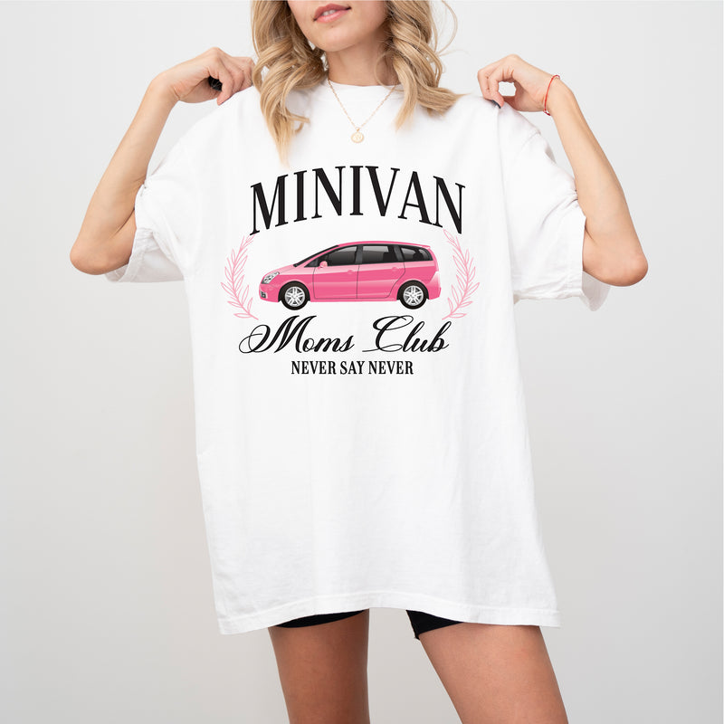 Minivan Moms Club (Girl's Girl Version) - SHORT SLEEVE COMFORT COLORS TEE