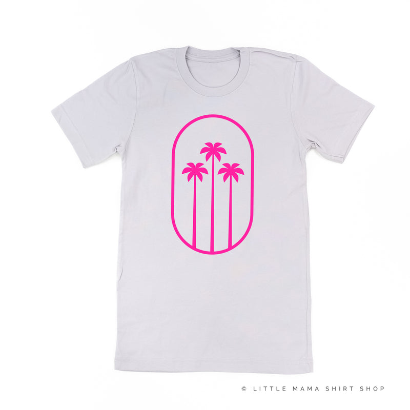3 PALM TREES IN OVAL - Unisex Tee