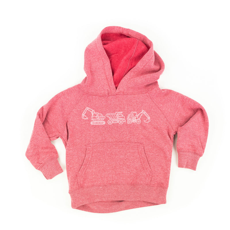 3 IN A ROW - CONSTRUCTION TRUCKS - CHILD HOODIE