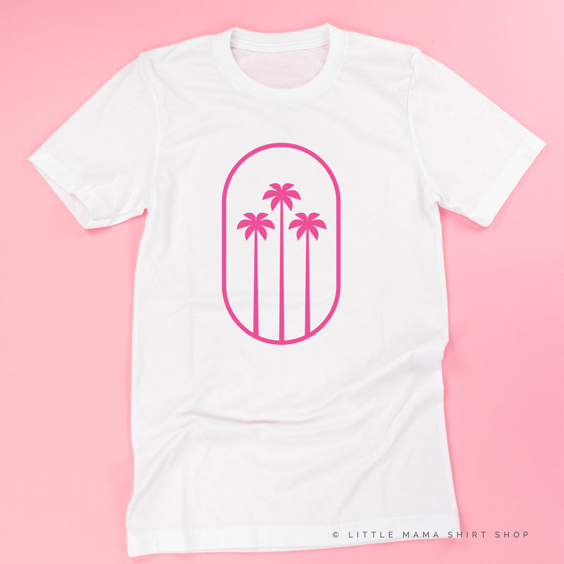 3 PALM TREES IN OVAL - Unisex Tee