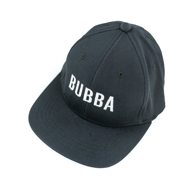BUBBA - Child Size - Black Flat Brim Hat w/ Mesh Back