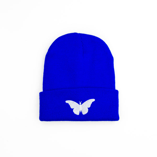 Beanie - Butterfly - Royal Blue