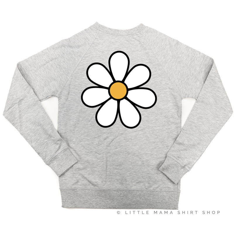 DAISY - NONNIE - w/ Full Daisy on Back - Lightweight Pullover Sweater