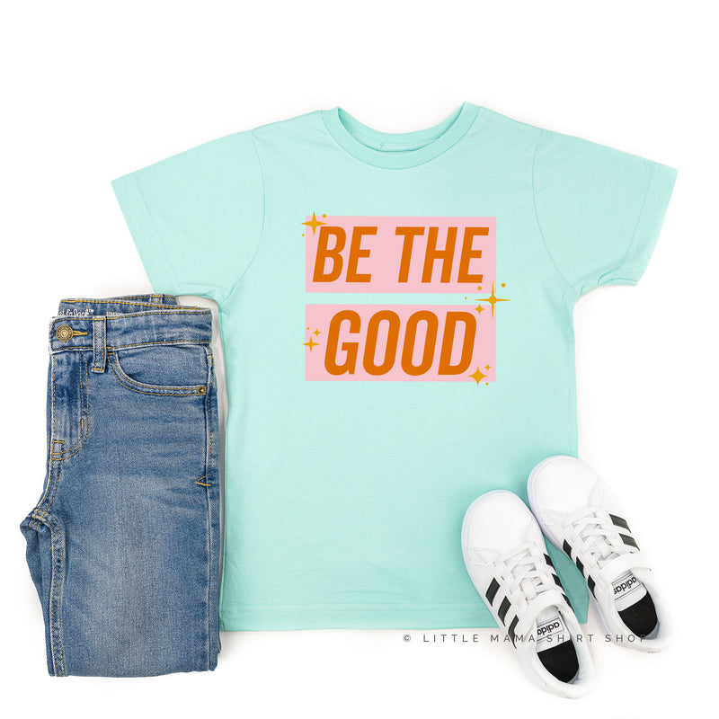 Be The Good - Pink+Orange Sparkle - Short Sleeve Child Shirt