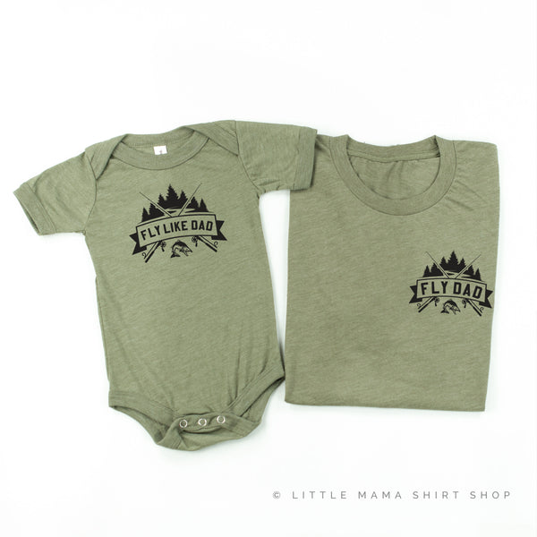 FLY DAD / FLY LIKE DAD - Set of 2 Shirts
