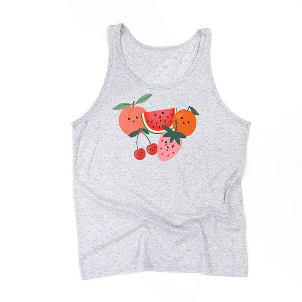 Group of Smiley Fruit - Unisex Jersey Tank