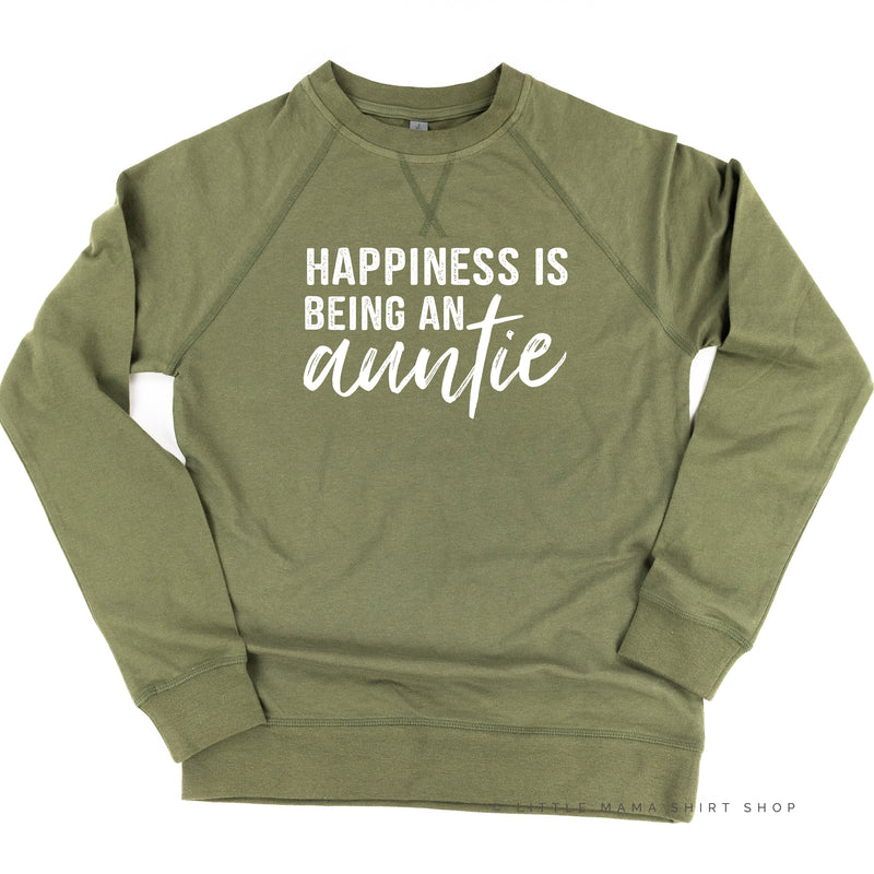 Happiness is Being an Auntie - Lightweight Pullover Sweater