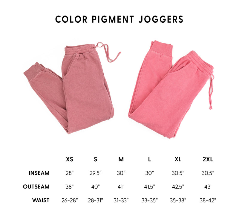 MAROON - Pigment Dye Joggers