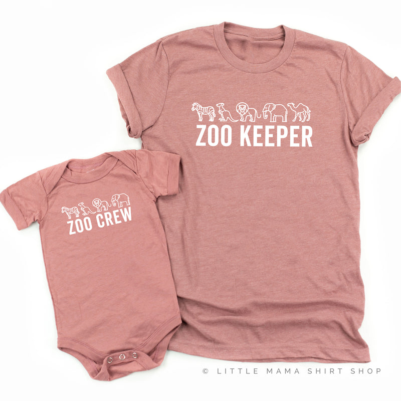 ZOO KEEPER + ZOO CREW - Set of 2 Matching Shirts