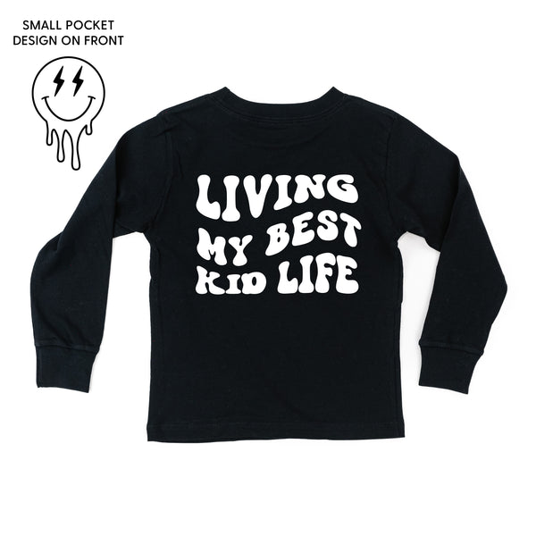 LIVING MY BEST KID LIFE (w/ Melty Lightning Eyes) - Long Sleeve Child Shirt