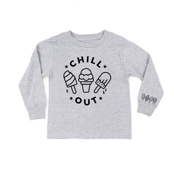 CHILL OUT  - Ice Cream Wrist Detail - Long Sleeve Child Shirt