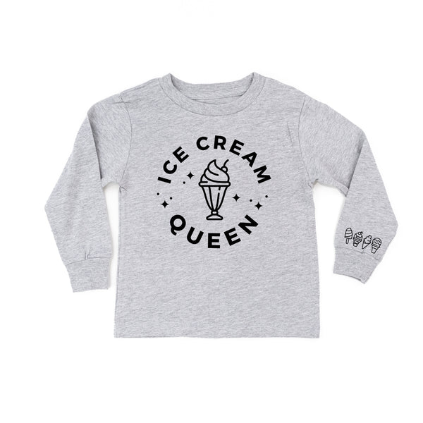 Ice Cream Queen - (Full Size) - Ice Cream Wrist Detail - Long Sleeve Child Shirt