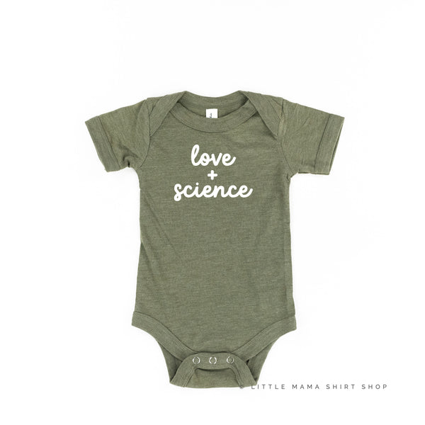 LOVE + SCIENCE - Short Sleeve Child Shirt