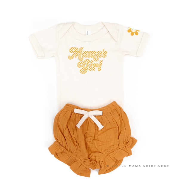 RETRO CHECKERS - MAMA'S GIRL - Short Sleeve Child Shirt