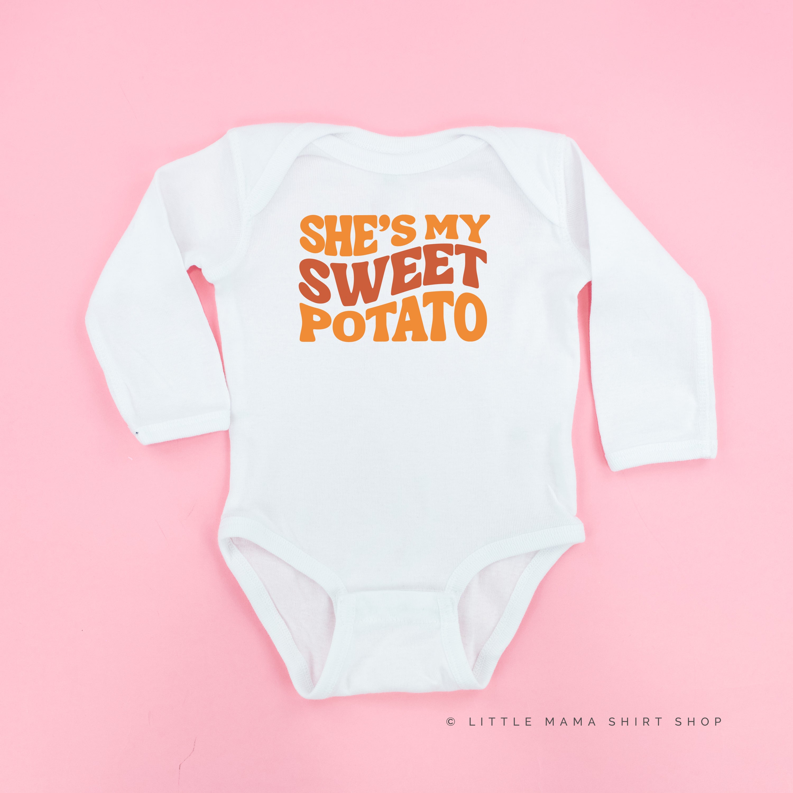She's My Sweet Potato Long Sleeve Child Shirt – Little Mama Shirt Shop LLC