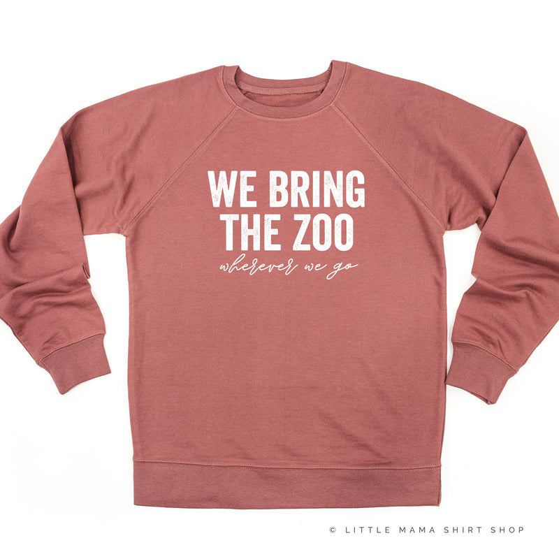 We Bring the Zoo Wherever We Go - Lightweight Pullover Sweater