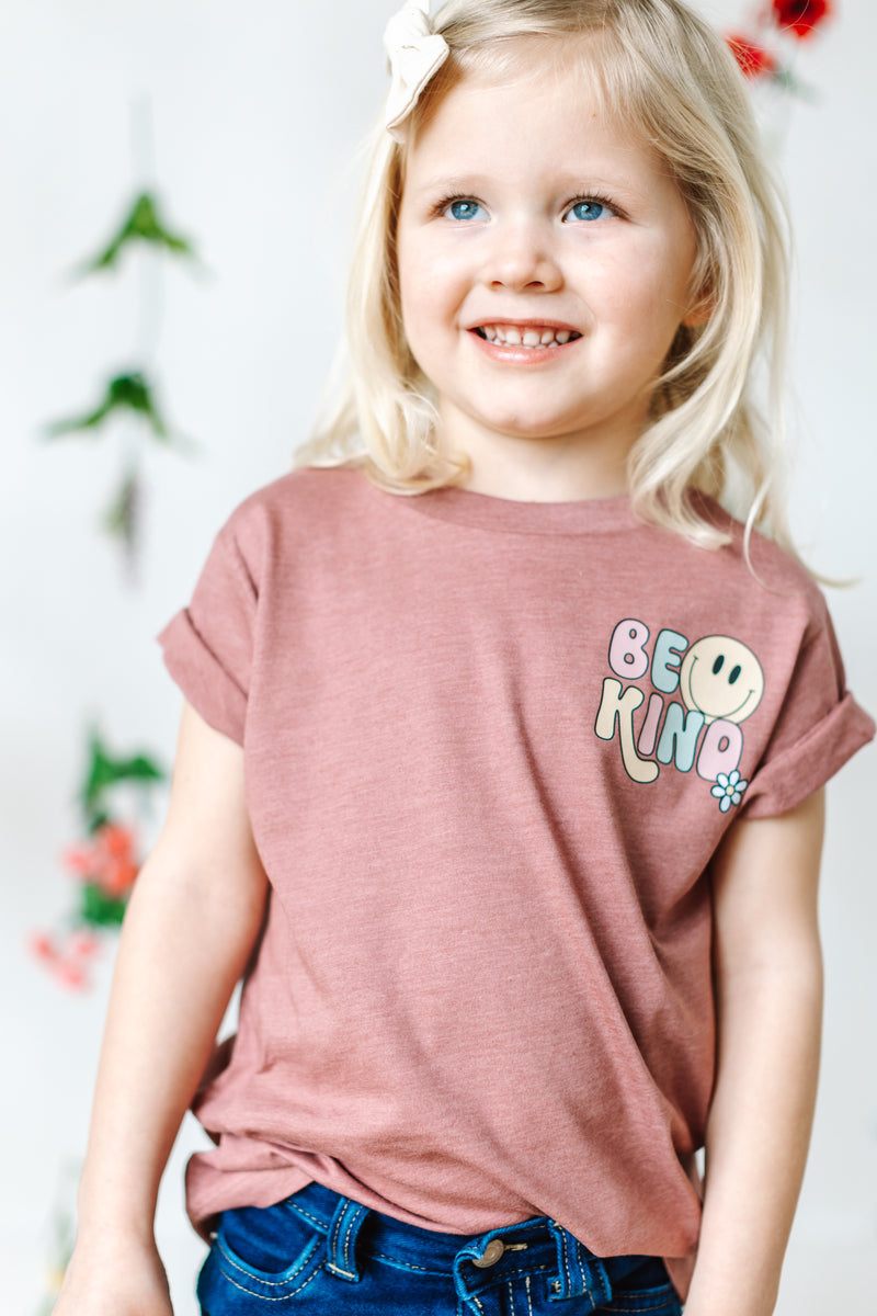 Be Kind Pocket on Front w/ And Have a Nice Day on Back - Short Sleeve Child Shirt